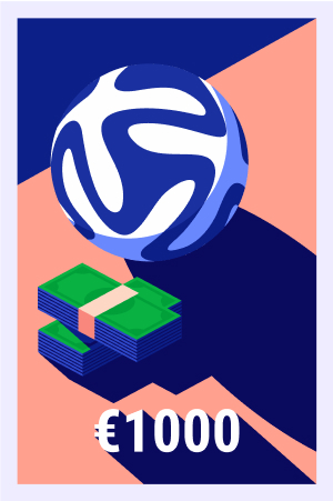 Place a €1,000 bet on Sports